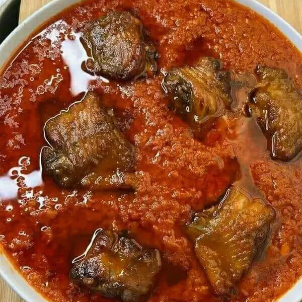 Rice with tomato soup