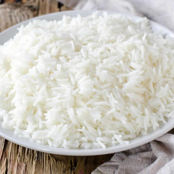 Steamed white rice